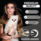 TevraPet 2-pack gray dog collar side profile view