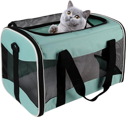 Small Animal Travel, Carrier for Hedgehog Rat Parrot Bird Guinea Pig, Lizards Carrier, Soft Sided Travel Carrier Portable Guinea Pig Up to 10 Lbs (15 * 10 * 10, Green) - Image 8