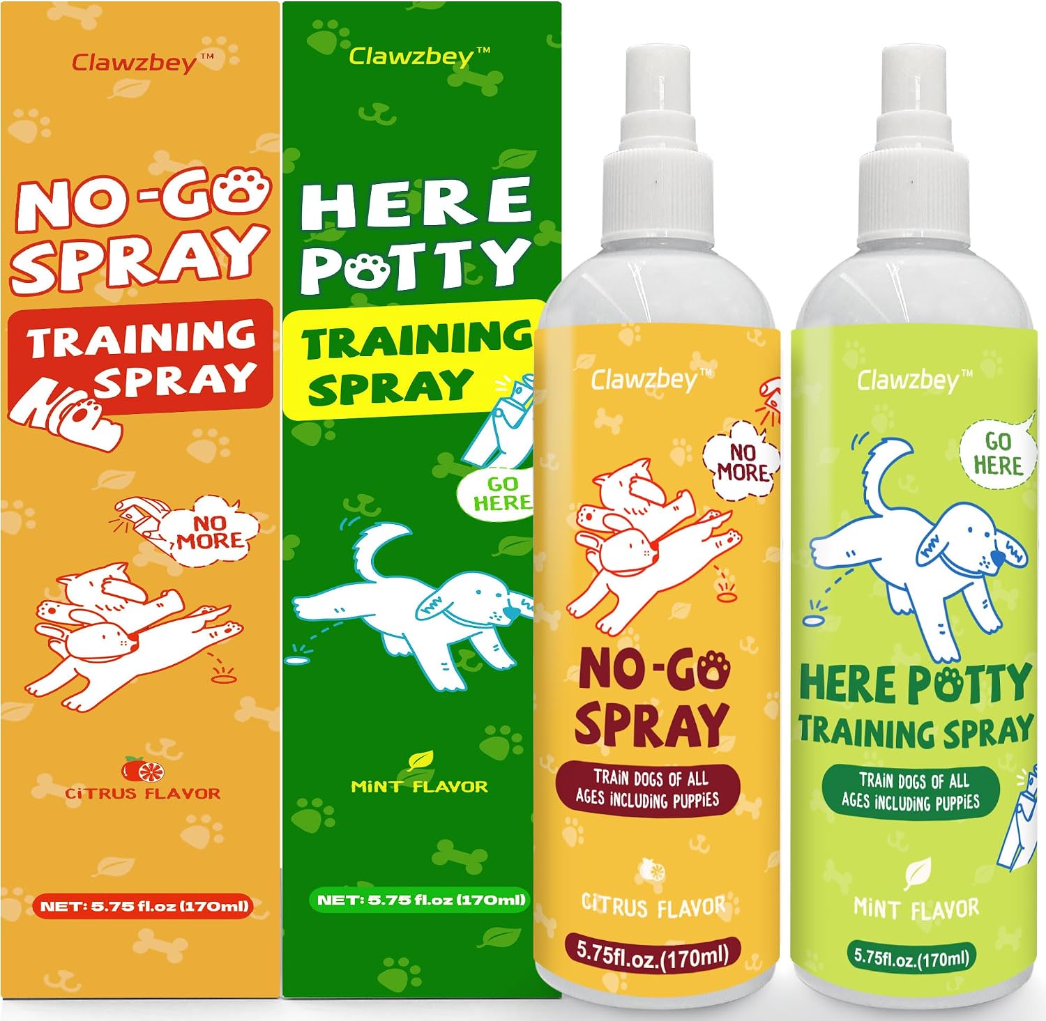 Dog Potty Training Spray Set, No-Go Spray & Here Potty Training Spray, Puppy Essentials, Stops Urination & Marking, Indoor and Outdoor Use (1.7 fl oz, 2 Pack) - Image 9