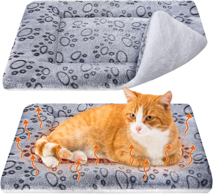 Anxious kitten calming down on the plush surface of the VitalCozy cat blanket