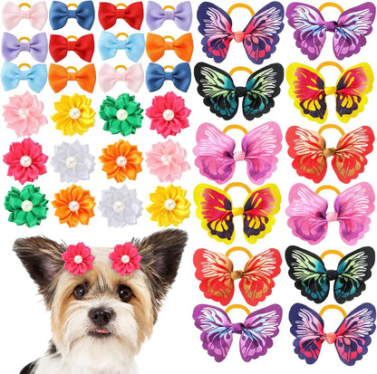 Janinka 36 piece dog hair bows set front view