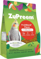 ZuPreem FruitBlend Bird Food, Bird Feed Pellets for Cockatiels, Lovebirds, Quakers, Small Conures & Lorikeets, Core Nutrition with Natural Fruit, Cockatiel Food, Conure Feed, (Medium, 2 lb Bag) - Image 11