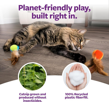Child safety standard certified plush cat toys close up view