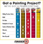 Rust Oleum Zinsser odor killing liquid applied on a wooden subfloor surface