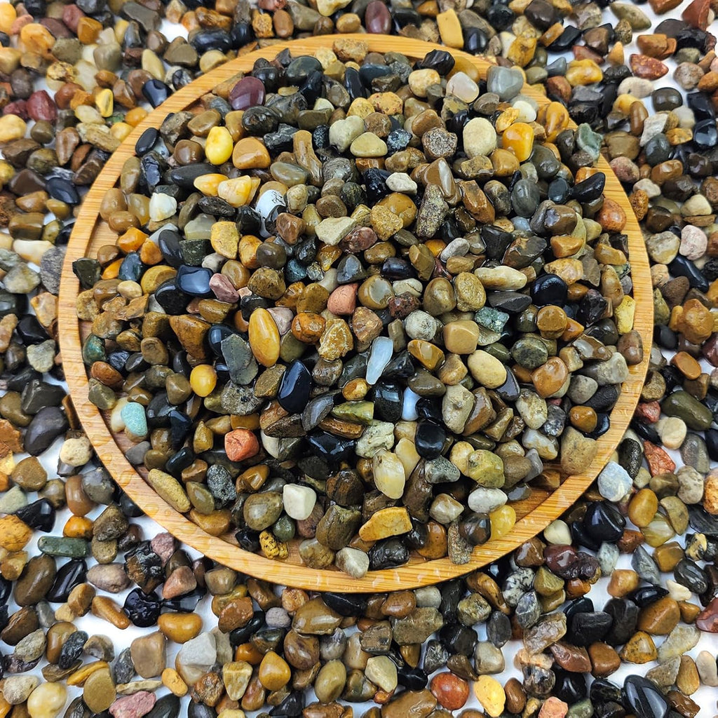 Fantian 5 Pounds Aquarium Gravel front view for fish tanks