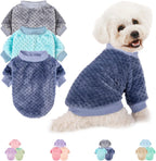 Dog Sweater, 3 Pack Dog Sweaters for Small Medium Dogs or Cat, Warm Soft Flannel Pet Clothes for Dogs Girl or Boy, Dog Shirt Coat Jacket (Medium, Pink+Purple+Light Green) - Image 14