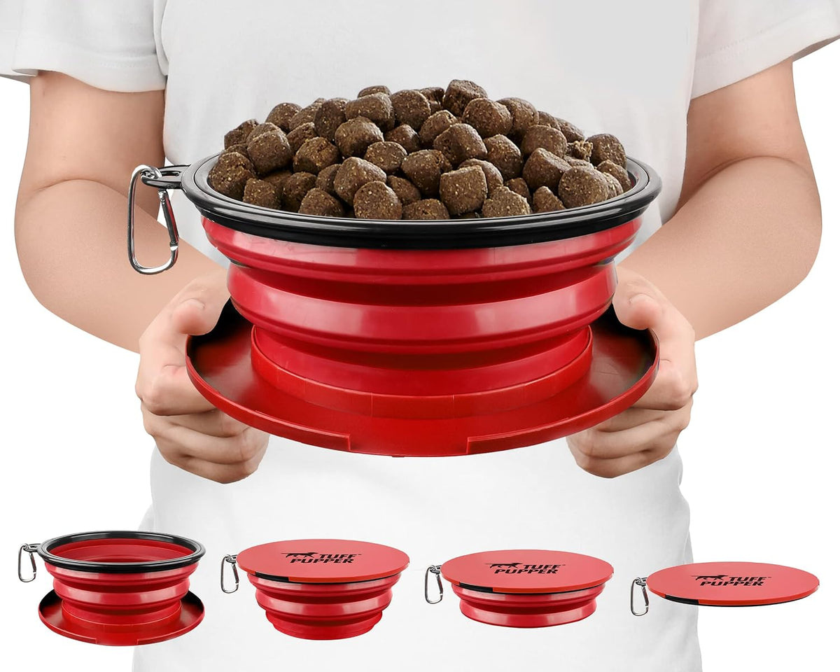 Tuff Pupper SuperBigSlurp Collapsible Dog Bowls, Extra Large Capacity, Portable, Food Safe, Odorless, Non-Toxic Silicone - Image 13
