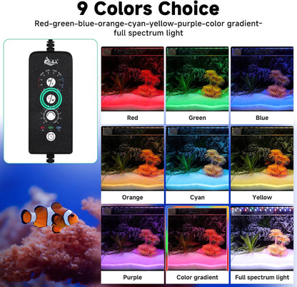 Side profile of AQQA extendable aquarium light brackets