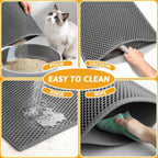 Washing the waterproof litter mat easily with water