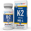 Superior Source Vitamin K2 MK4 500 mcg sublingual tablets front bottle view