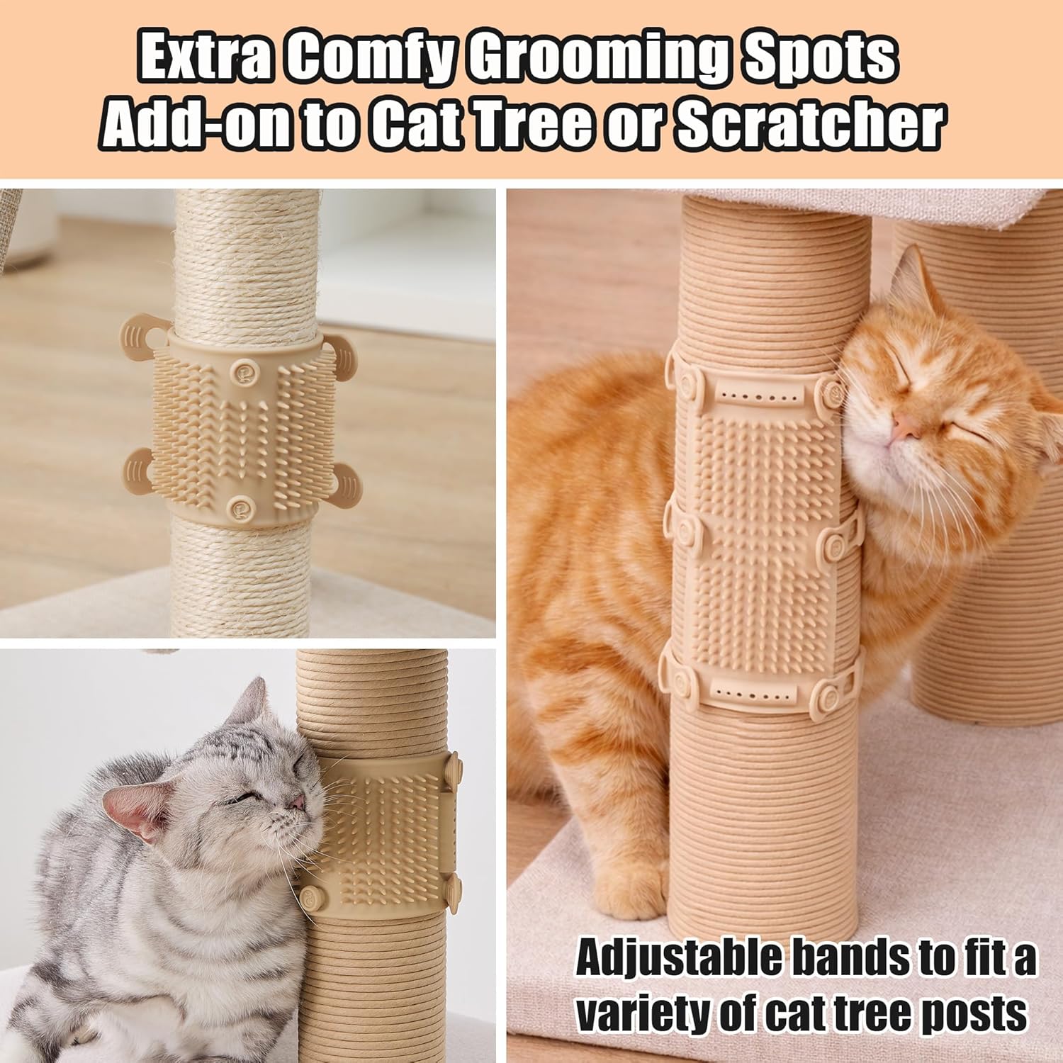 Petpals grooming tool showing adjustable band mechanism