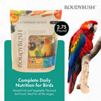RoudyBush mini pellets and dried fruit blend close up