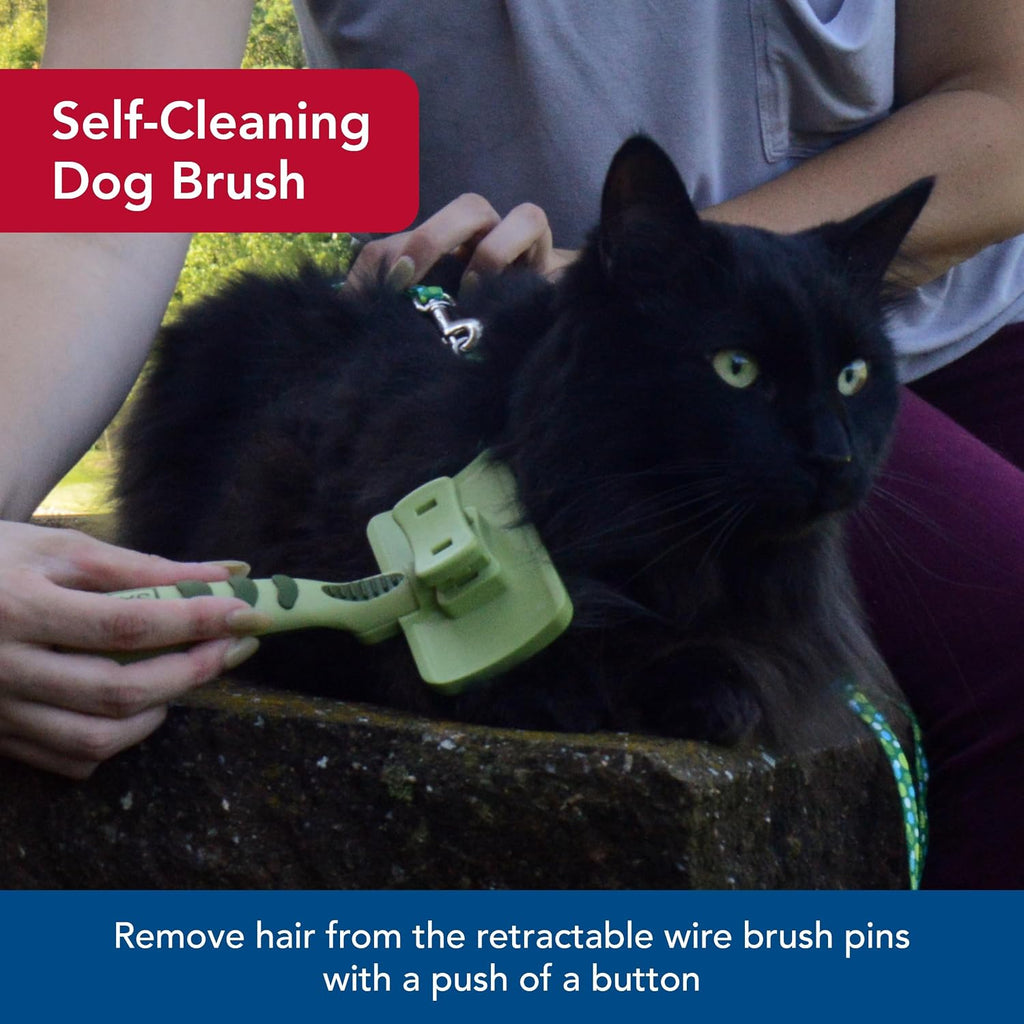 Coastal pet grooming brush ergonomic non slip handle