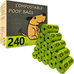 Moonygreen Home Compostable Dog Poop Bags front view of premium packaging box.