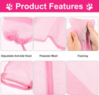 Patelai protective cat muzzle and mesh wash bag for safe home pet grooming