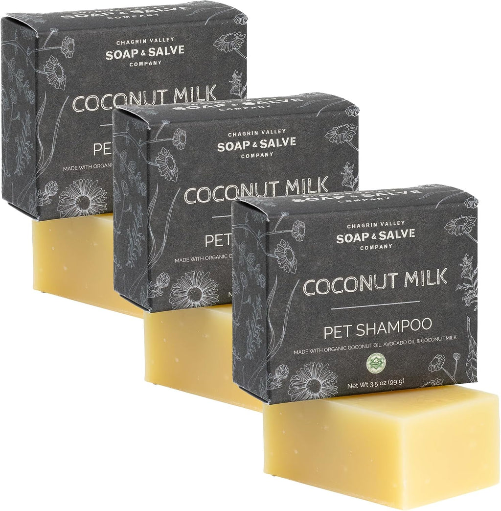 Chagrin Valley Soap & Salve Certified Organic Dog Shampoo and Conditioner - Dog Shampoo Itchy Skin Relief and Puppy Essentials - Natural Handmade Honey & Oats, 3.8 oz Bar Soap - Image 9