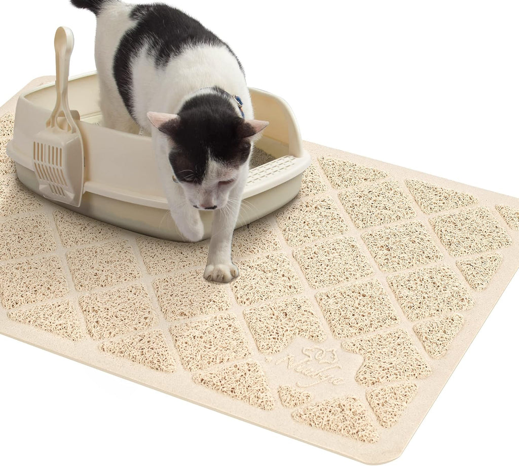 Niubya Premium Cat Litter Mat, Litter Box Mat with Non-Slip and Waterproof Backing, Litter Trapping Mat Soft on Kitty Paws and Easy to Clean, Cat Mat Traps Litter from Box - Image 9