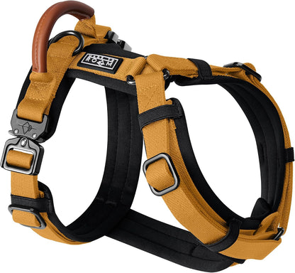 MADE TO ROAM Premium Explorer Harness - Y-Shaped Dog Harness with Adjustable Durable Nylon, Soft Padding, Metal Buckles and Leather Handle for Small, Medium, Large Dogs (Vermont Weekends, Size 4) - Image 14
