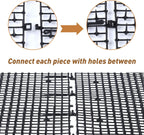 Close up of Bynccea cat deterrent spikes on polypropylene mat