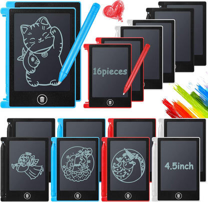 Nezyo 16 Pieces 4.5 Inch Mini LCD Writing Tablet front view