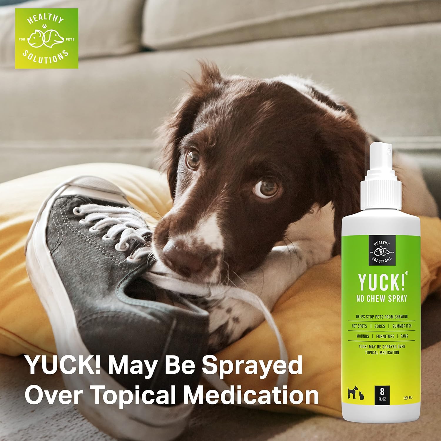 Healthy Solutions For Pets bitter deterrent spray bottle