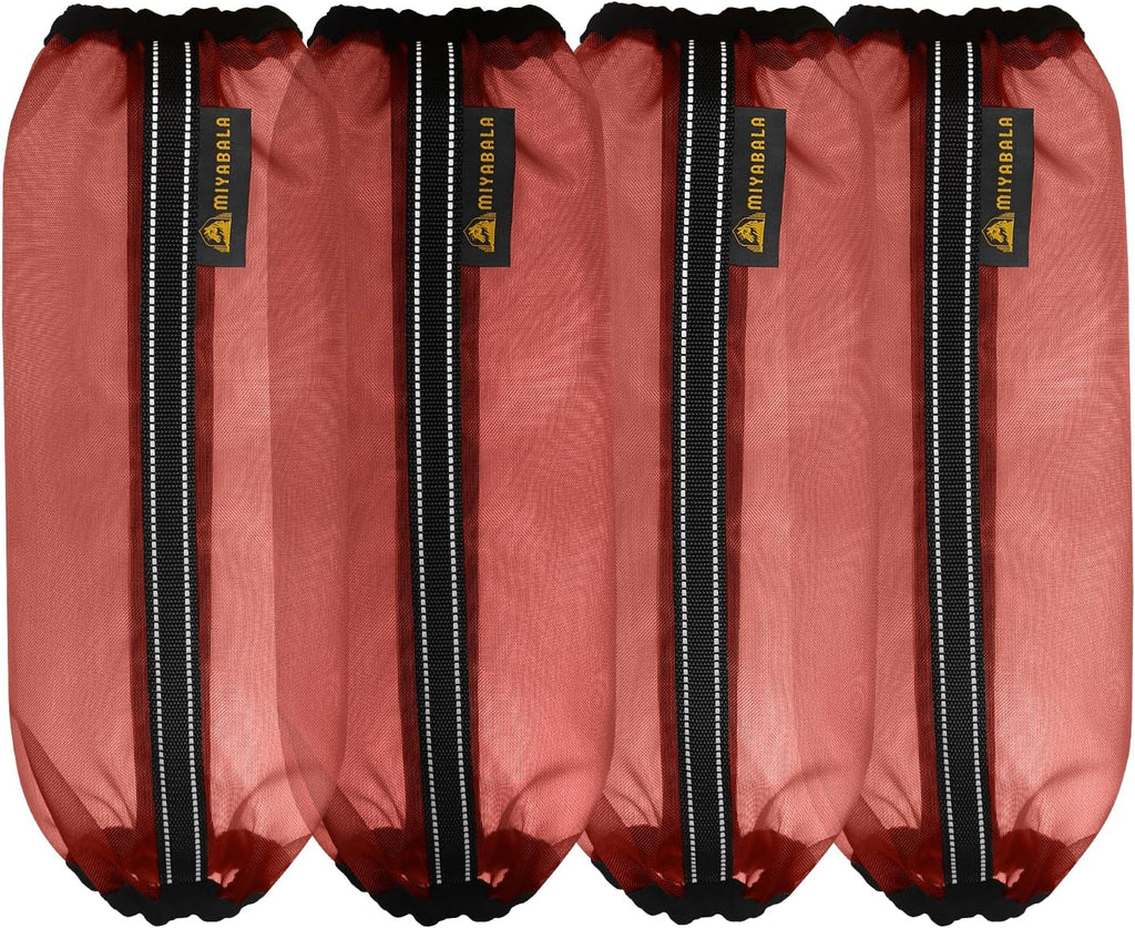 Fly Boots for Horses Set of 4,Universal Size Fine Mesh Horse Fly Boots with Nylon Stays,Fly Leggings for Horses with Fleece Trimming and Reflective Webbing - Image 9