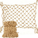 Harernet Jute Hemp Rope Net front view for balcony safety