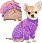 3 Pack Dog Sweaters for Small Dogs Girl Boy Winter Fleece Clothes Warm Soft Dog Sweatshirt Outfit for Dogs Cats Pet Apparel - Image 11