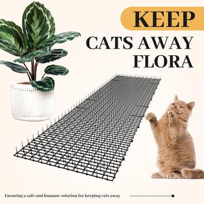 Hmyomina pet deterrent mat protecting garden flowers