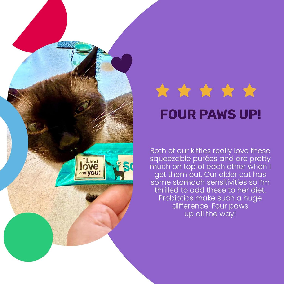 I And Love And You Treat Meow digestion support chicken recipe pouch
