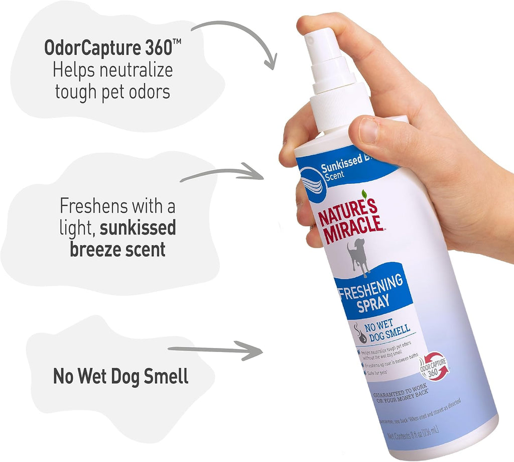Nature's Miracle grooming spray ingredients label