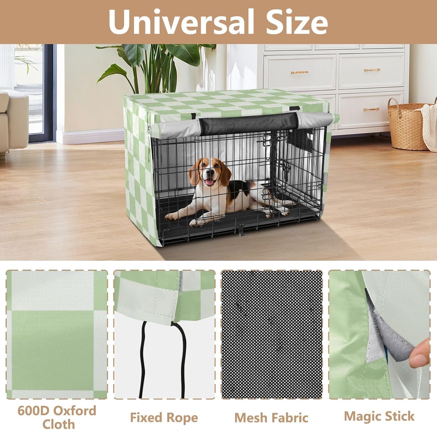 Pethiy pet crate shield highlighting durable fabric texture and outdoor usability.