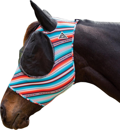 Professional's Choice Comfort Fit Fly Mask | Pacific Blue - Image 15