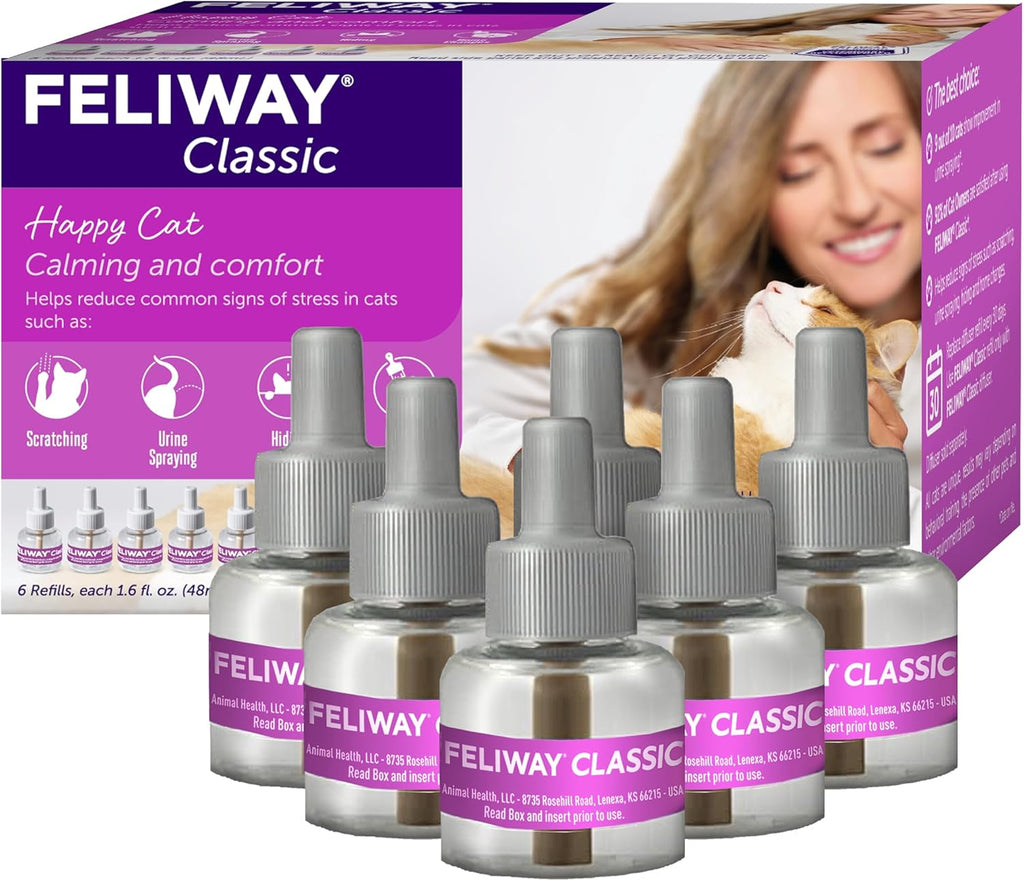 FELIWAY Classic Cat Calming Diffuser Refill (1 Pack, 30 Day) - Cat Pheromone Diffuser Refill Reduces StressRelated Behaviors Like Spraying, Scratching, Hiding - Image 10