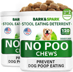BARK&SPARK NO Poo Treats - Prevent Dog Poop Eating - Coprophagia Treatment - Stool Eating Deterrent - Probiotics & Enzymes - Digestive Health + Breath Aid - 120 Soft Chews - USA Made - Bacon Flavored - Image 9