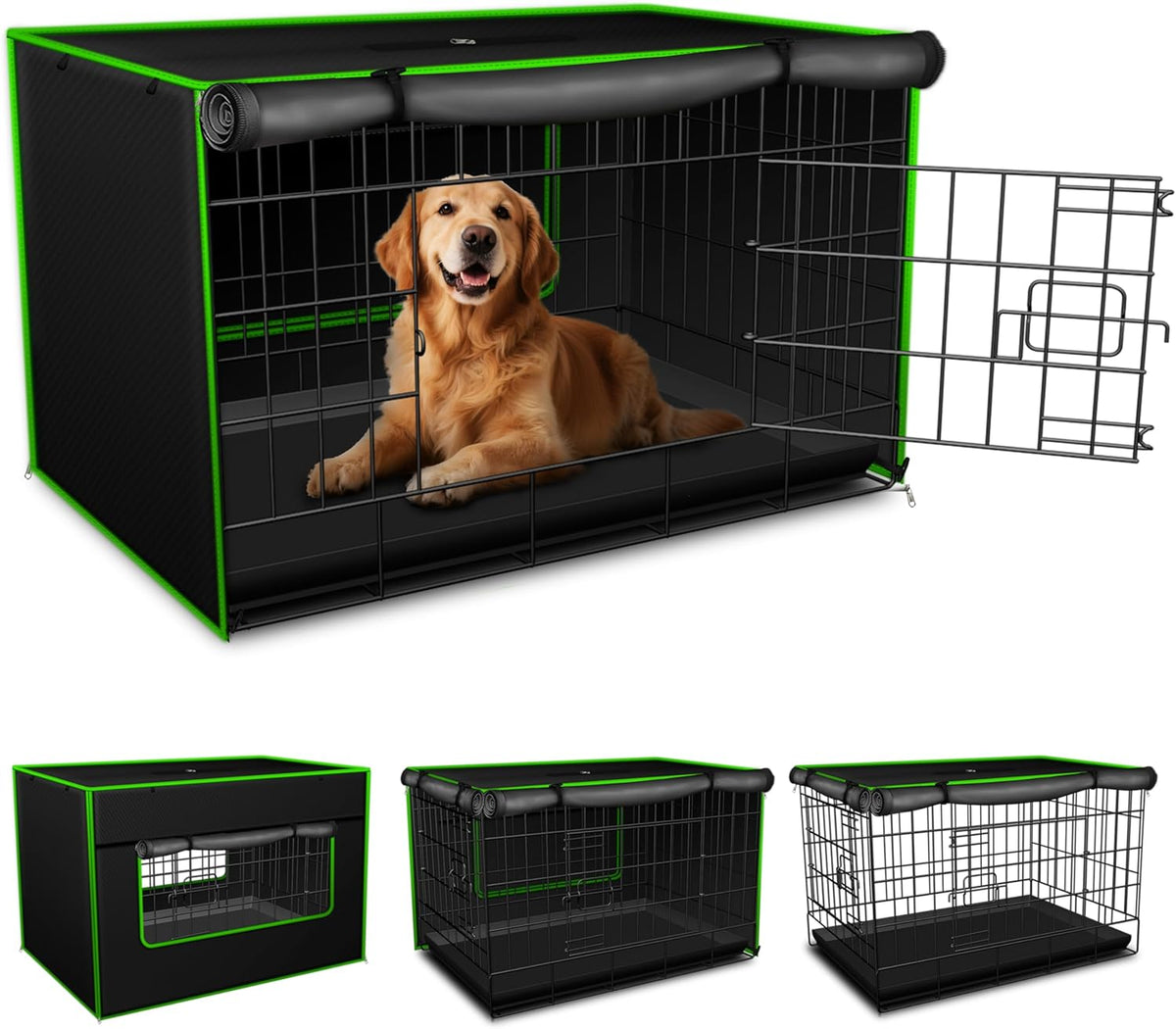 Bethshaya premium imported dog crate cover packaged view for Indian pet owners