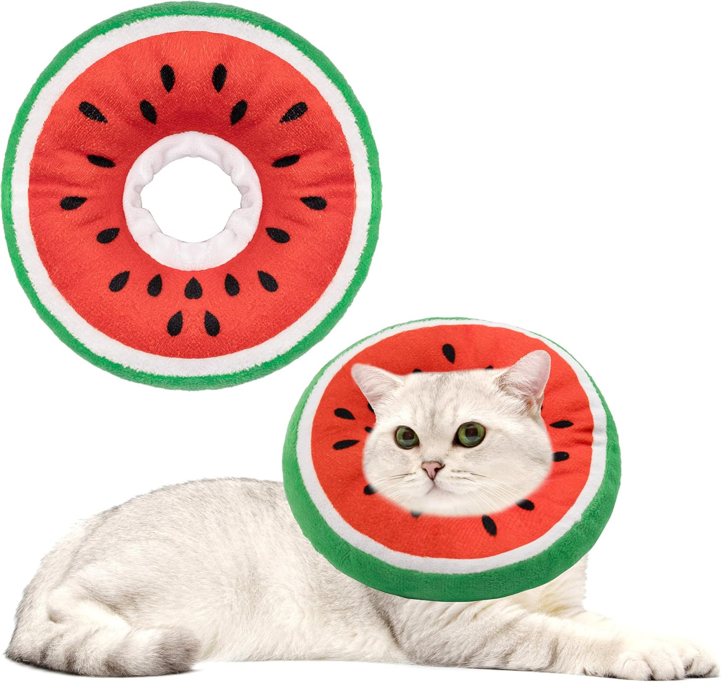 Soft Cat Cone Collar, Cute Cat Recovery Collar Suitable for Small, Medium, Large Cats,Elizabethan Neck Collar for Cats After Surgery (Orange, Small) - Image 11