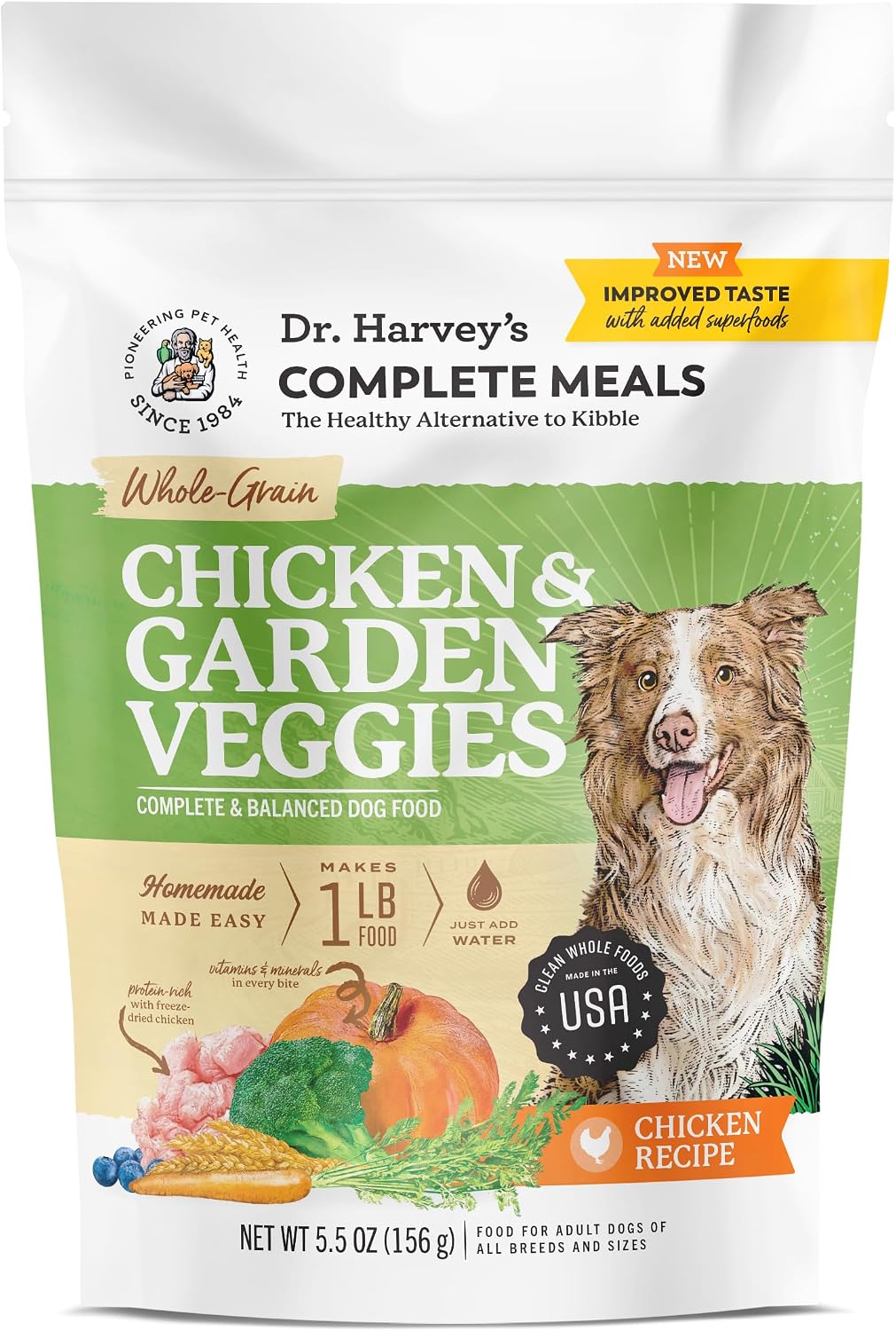 Dr. Harvey's Beef & Garden Veggies Dog Food, Whole-Grain Dehydrated Dog Food with Freeze-Dried Beef (5 Pounds) - Image 11