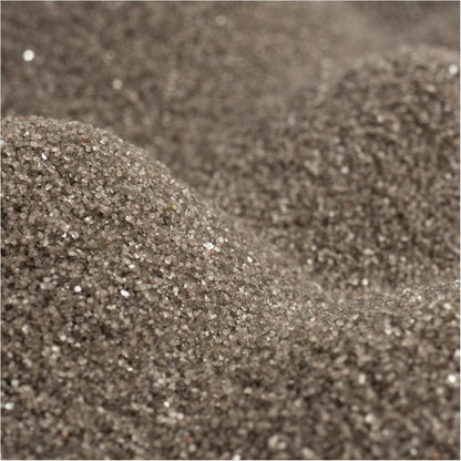 Sandtastik dark gray coarse sand 25 pound box front view
