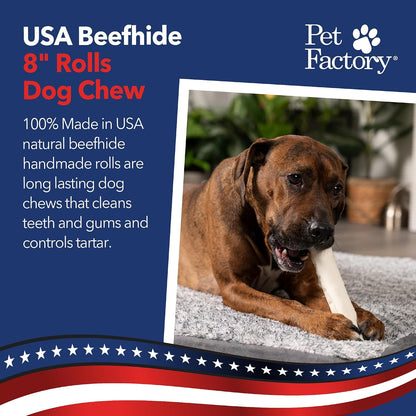 Pet Factory premium dog retriever rolls long lasting dental chews for medium dogs