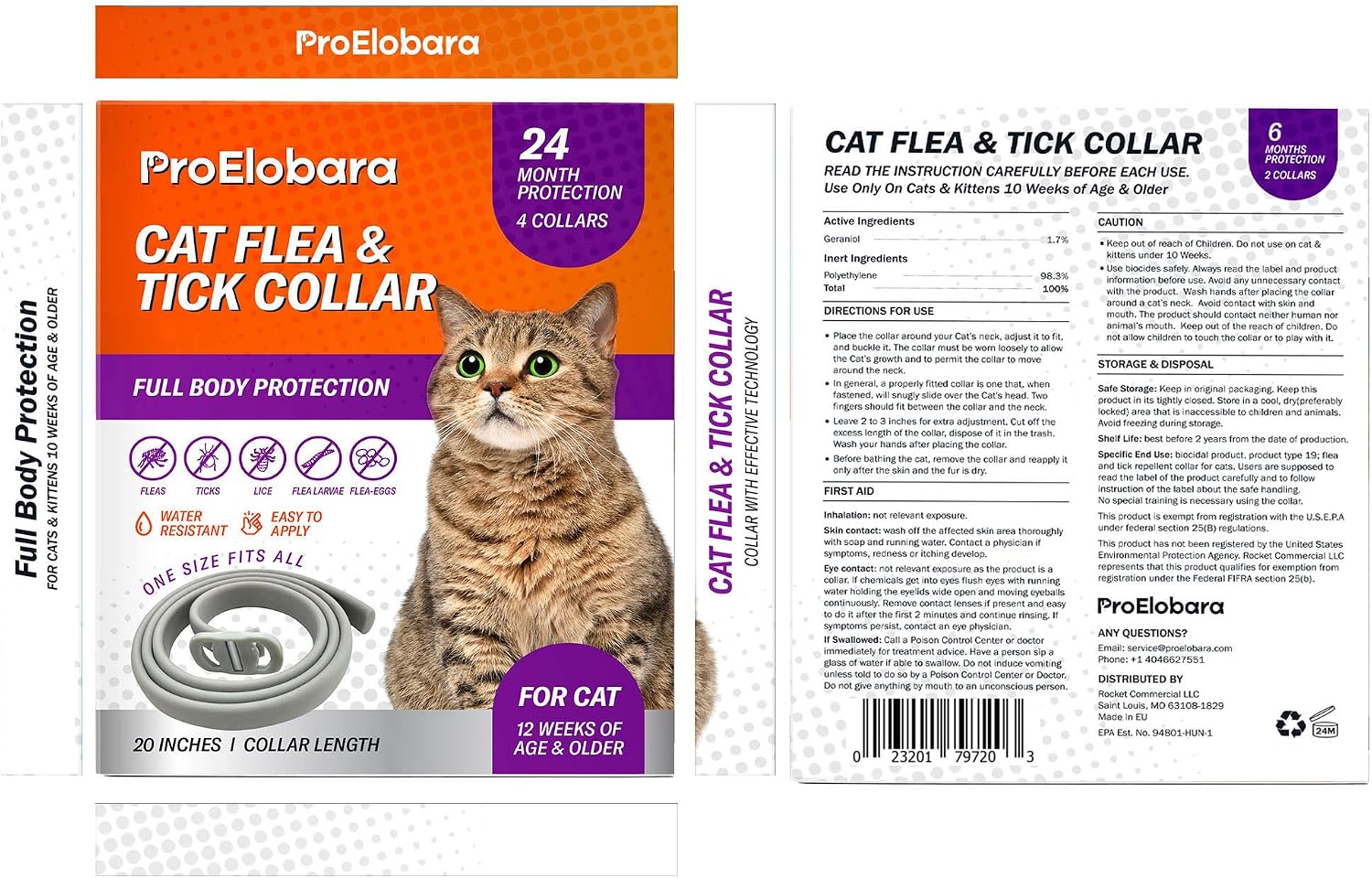 Outdoor flea and tick control for cats