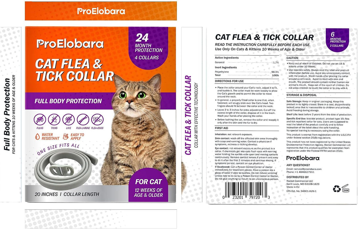 Outdoor flea and tick control for cats