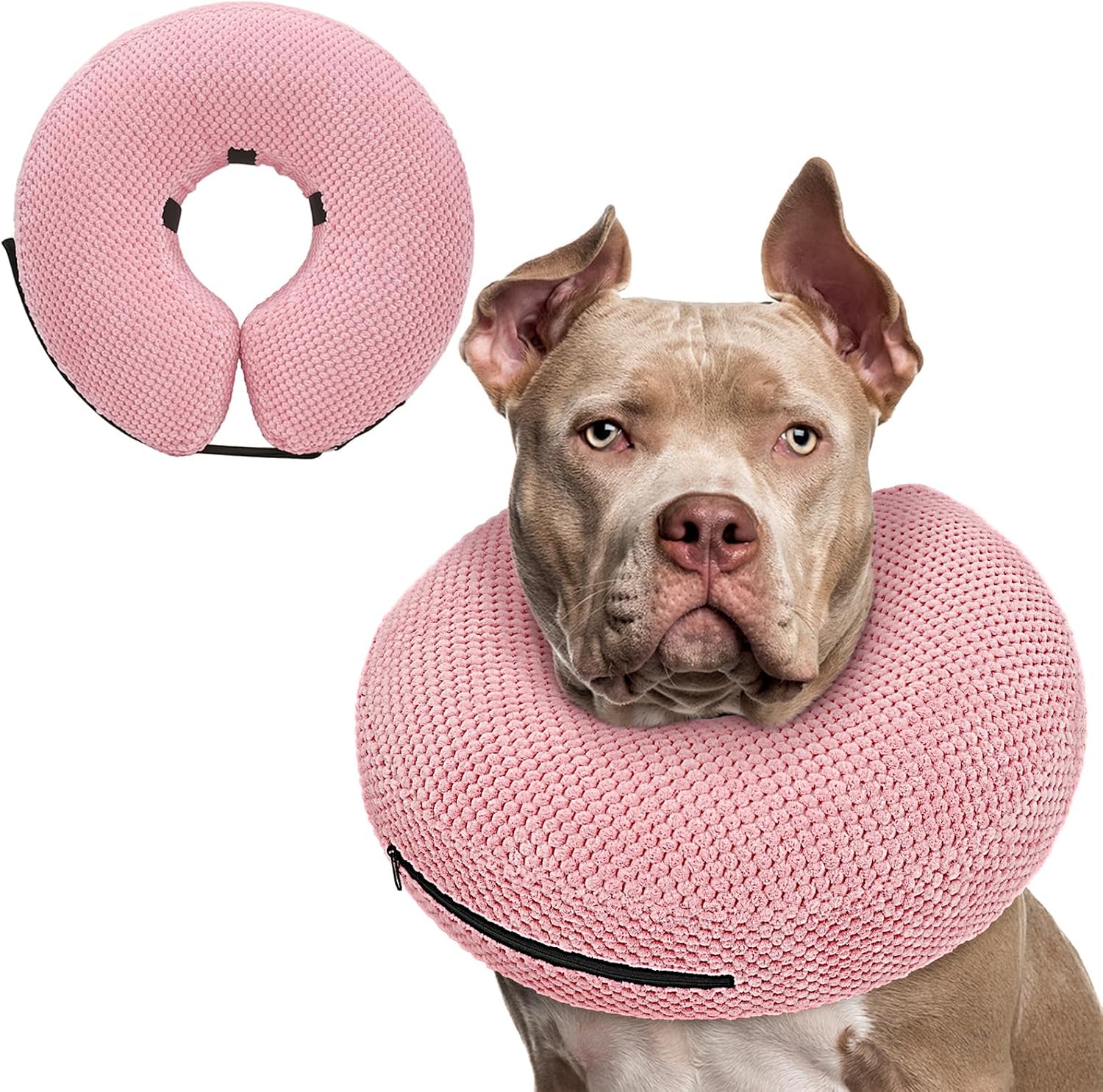 Supet Inflatable Dog Cone Collar for Dogs to Stop Licking, Dog Donut Collar After Surgery, Soft Pet Cone for Small Medium Large Dogs - Image 14