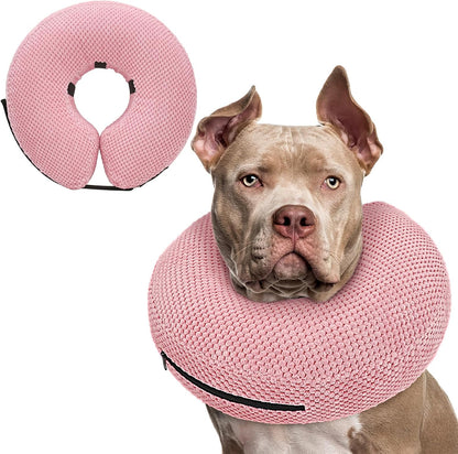 Supet Inflatable Dog Cone Collar for Dogs to Stop Licking, Dog Donut Collar After Surgery, Soft Pet Cone for Small Medium Large Dogs - Image 14