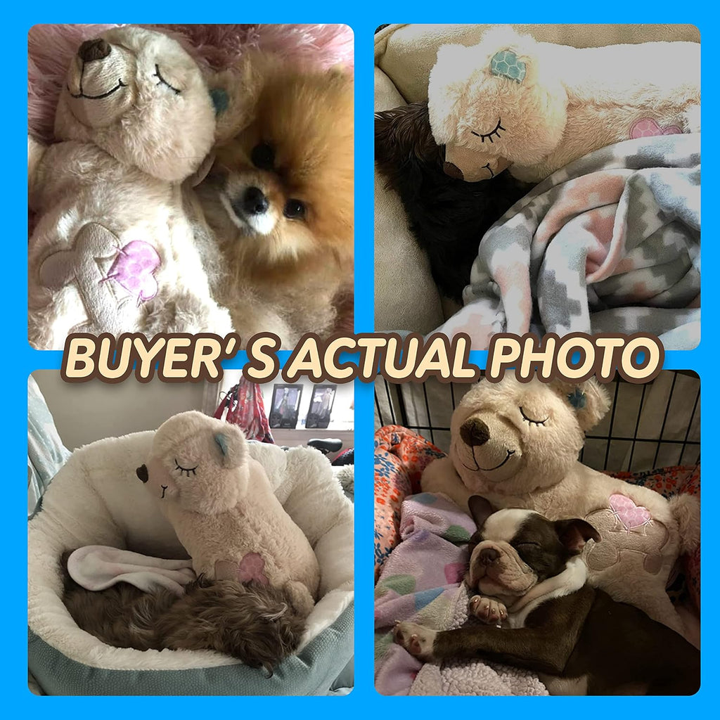 Pet Prime anxiety relief puppy plush bear toy side profile