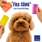 Close up of fine tooth spacing on LovinPup pet grooming comb