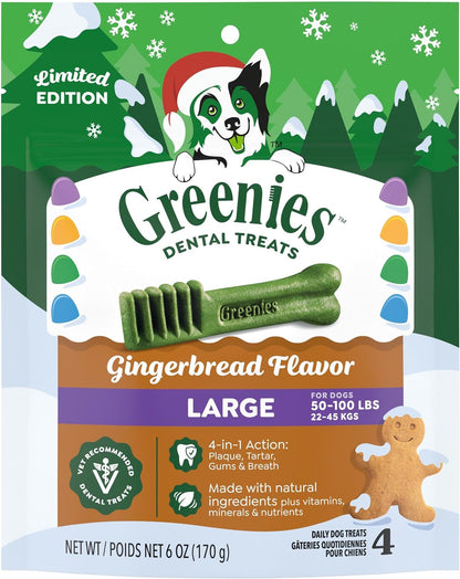 Greenies Dog Treats,Veterinarian-Recommended Natural Dental Dog Treats,Large Size,Sweet Potato Flavor,36 oz,24 Count (Pack of 2) - Image 12