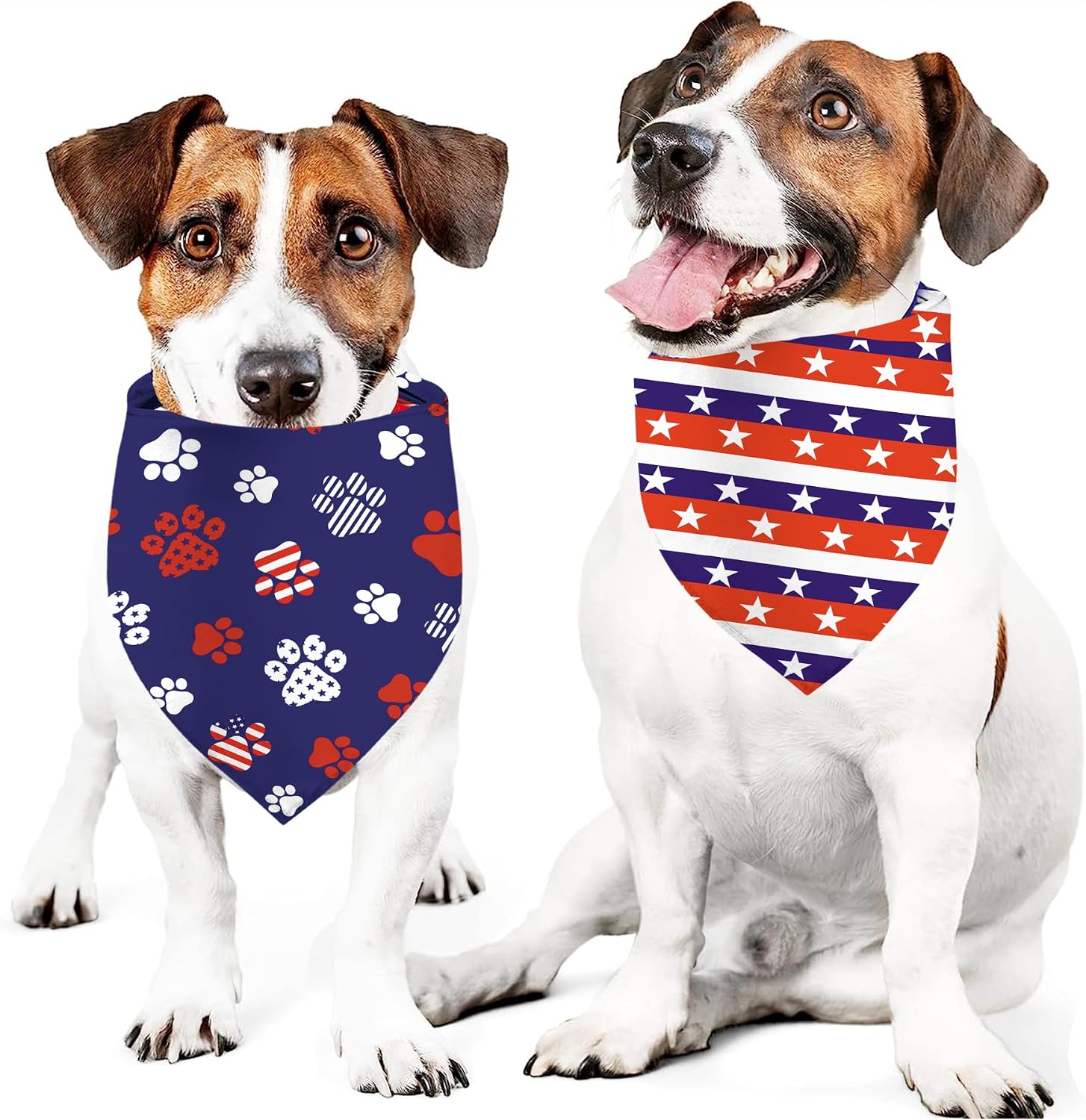 GHSJYO holiday dog bandana pack texture detail showing the breathable dual layer fabric material