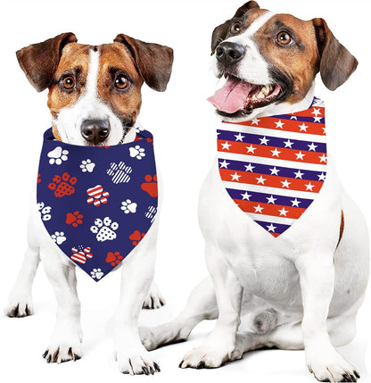 GHSJYO holiday dog bandana pack texture detail showing the breathable dual layer fabric material