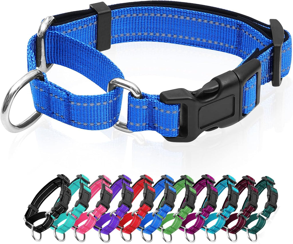 Reflective Martingale Dog Collars. Dog Collar with Quick Release Buckle. Adjustable Soft Padded Breathable Nylon Pet Collar Suitable for Puppies for Small Medium Large Dogs. - Image 13